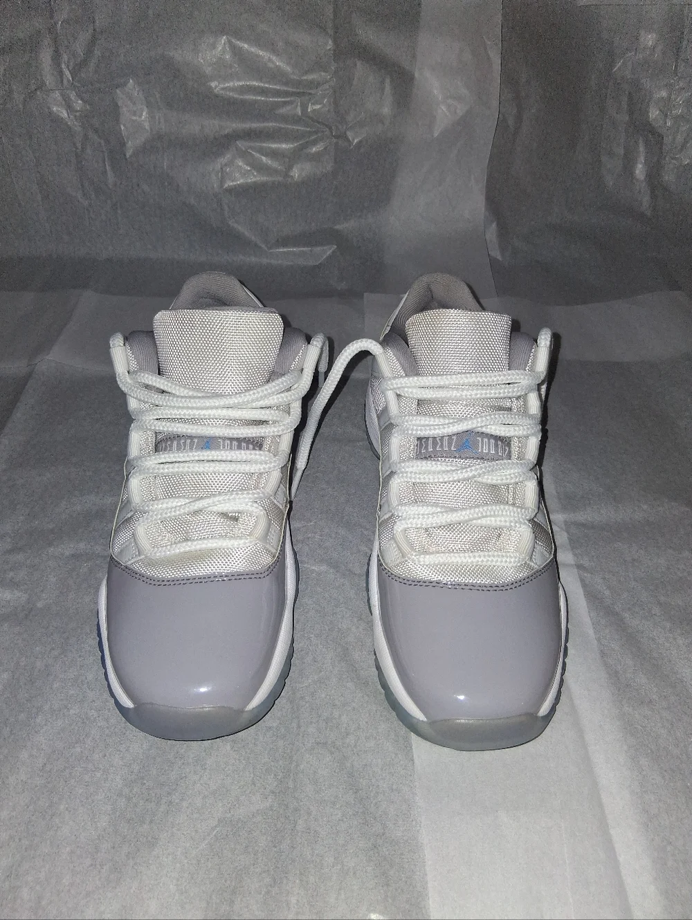 Jordan 11 Retro Low Cement Grey Sneakers, Women 8
